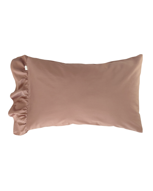 Pair of Pillowcases - Hot Chocolate Ruffle