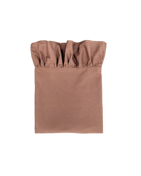 Flat Sheet - Hot Chocolate Ruffle